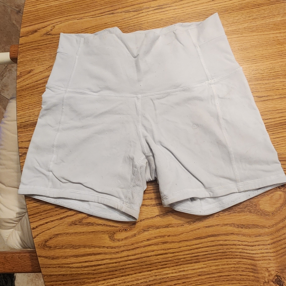 Lululemon athletica High-Waisted Gray Shorts In Size 8